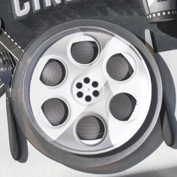 Best 10 Assiettes Anniversaire En Carton F Tes Cin Ma 22.5 Cm Theme Cinema