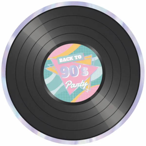 Badaboum 8 Assiettes Vinyles De 22Cm - 90'S