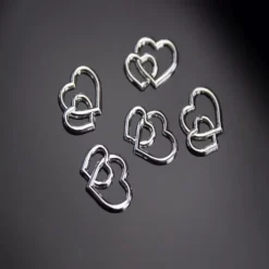 Badaboum 25 Coeurs Argent S Entrela S Pour Boites Drag Es