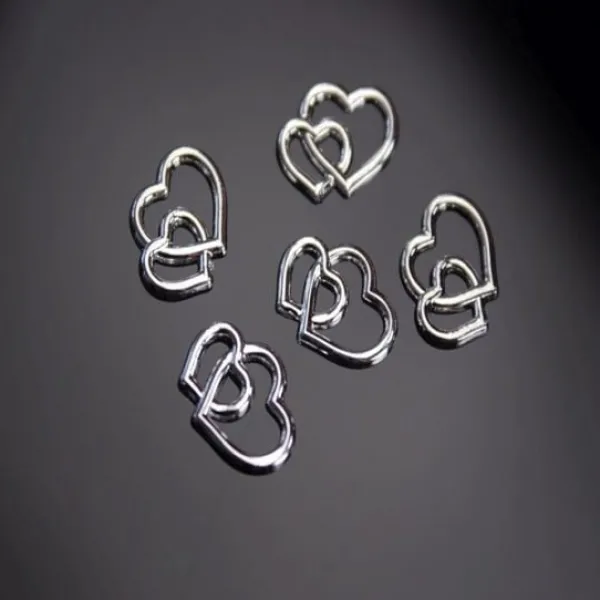 Badaboum 25 Coeurs Argent S Entrela S Pour Boites Drag Es