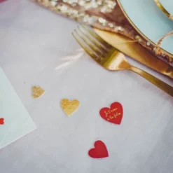 Badaboum 100 Confettis De Table Coeur Je T'Aime