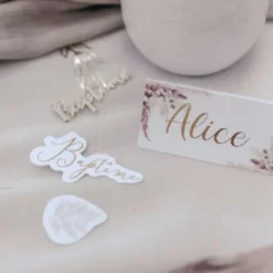 New 100 Confettis De Table Pampa Fleur De Coton Theme D Co Baby Shower