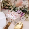 Outlet 10 Contenants Dragees Dahlia Blanc Pastel Theme Deco Pastel