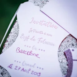 Badaboum 8 Invitations Bustier Evjf Rose Gold