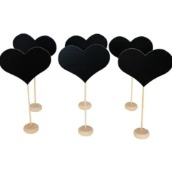 Badaboum 6 Marque Table Ardoise En Forme De Coeur