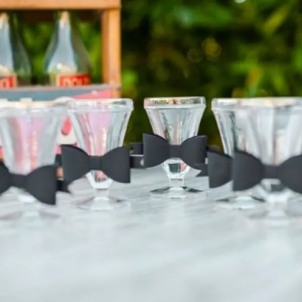 Badaboum 6 Noeuds Papillon Noir Deco Mariage New
