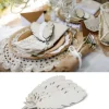Badaboum 5 Plumes En Bois Blanches Pour D Co De Table Mariage