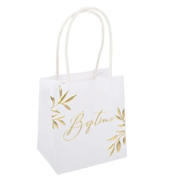 Sale 6 Sacs Cadeaux Bapt Me Or Theme Bapteme