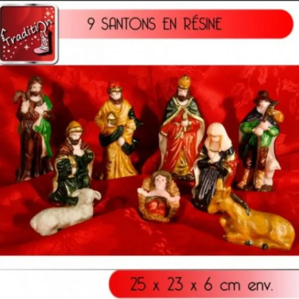 Badaboum 9 Santons En Poly R Sine