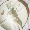Badaboum 4 Serviettes De Table En Gaze De Coton Blanc