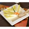 Hot Assiette Carr E Blanche En Fibre De Canne A Sucre 20Cm X 25 Pi Ces Theme Eco-Responsable