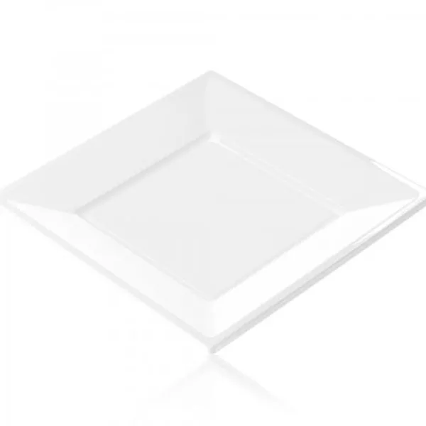 Clearance Assiette Carr E Plastique Blanche 18 Cm X 12 Pi Ces Theme Cinema