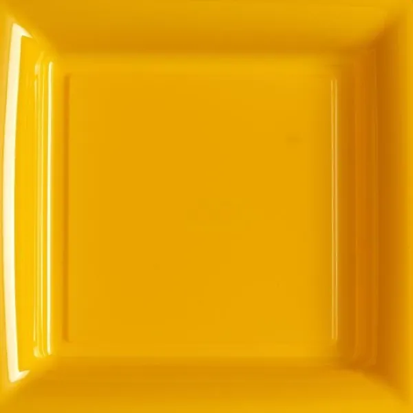 Clearance Assiette Carr E Plastique Orange Mandarine R Utilisable 23Cm X12 Theme Eco-Responsable