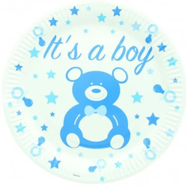 Clearance Assiette Carton Baby Shower Gar On X 10 Pi Ces Theme D Co Baby Shower