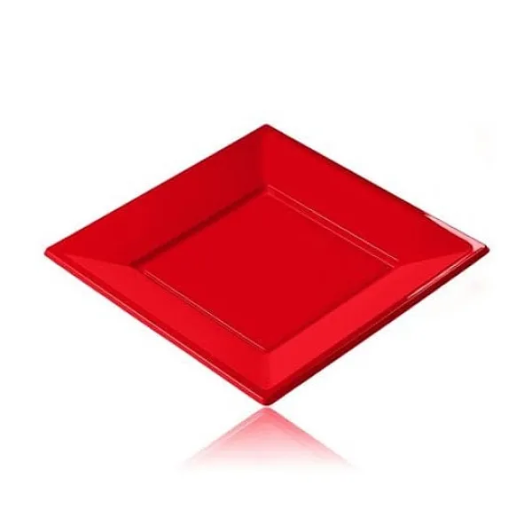 Badaboum Assiette Dessert De Noel Carr En Plastique Rigide X 12 Pi Ces