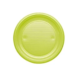 Badaboum Assiette Dessert En Plastique Ronde 17Cm Couleur X 25 Pi Ces