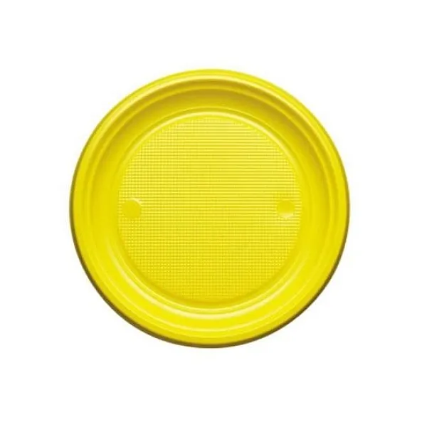 Badaboum Assiette Dessert En Plastique Ronde 17Cm Couleur X 25 Pi Ces