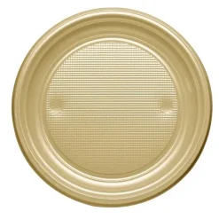 Badaboum Assiette Dessert En Plastique Ronde 17Cm Couleur X 25 Pi Ces