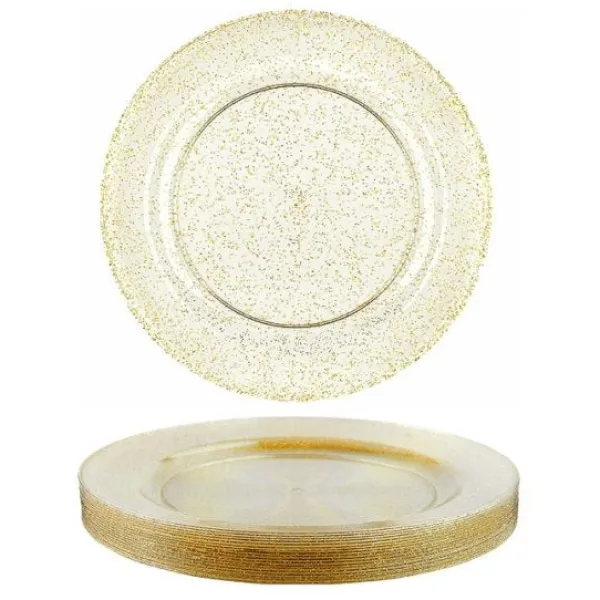Best Assiette Plastique Paillet E Or X 10 Pi Ces Theme Eco-Responsable