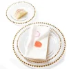 New Assiette Plastique Perle Or X 6 Pi Ces Theme Eco-Responsable