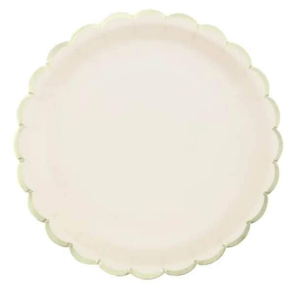 Discount Assiettes Festonn Es 23 Cm Pastel Assortis X 8 Pi Ces Theme Deco Pastel