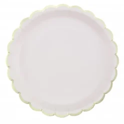 Discount Assiettes Festonn Es 23 Cm Pastel Assortis X 8 Pi Ces Theme Deco Pastel