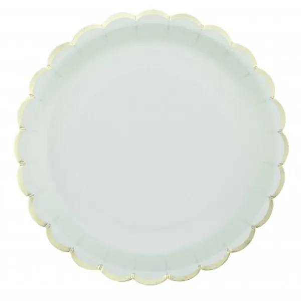 Discount Assiettes Festonn Es 23 Cm Pastel Assortis X 8 Pi Ces Theme Deco Pastel