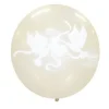 Discount Ballon G Ant Transparent Imprim Colombes 90 Cm Theme Colombe