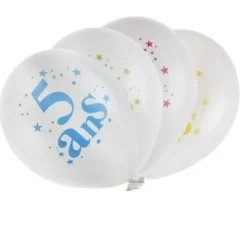 Ballon Gonflable Chiffre 5 Joyeux Anniversaire X8 Theme Joyeux Anniversaire