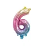 Discount Ballon Mylar Chiffre 6 Iris Pastel 36 Cm Theme Deco Pastel