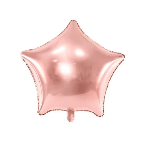 Badaboum Ballon Mylar Etoile Rose Gold 50 Cm