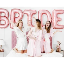 Badaboum Ballon Mylar G Ant Bride Rose Gold