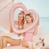 Badaboum Ballon Mylar G Ant Cadre Photo Coeur Rose