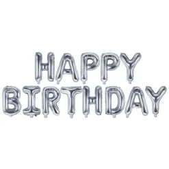 Outlet Ballon Mylar G Ant Happy Birthday Argent Theme Joyeux Anniversaire