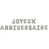 Clearance Ballon Mylar G Ant Joyeux Anniversaire Argent Theme Joyeux Anniversaire