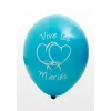Badaboum Ballon Vive Les Mari S Turquoise X8