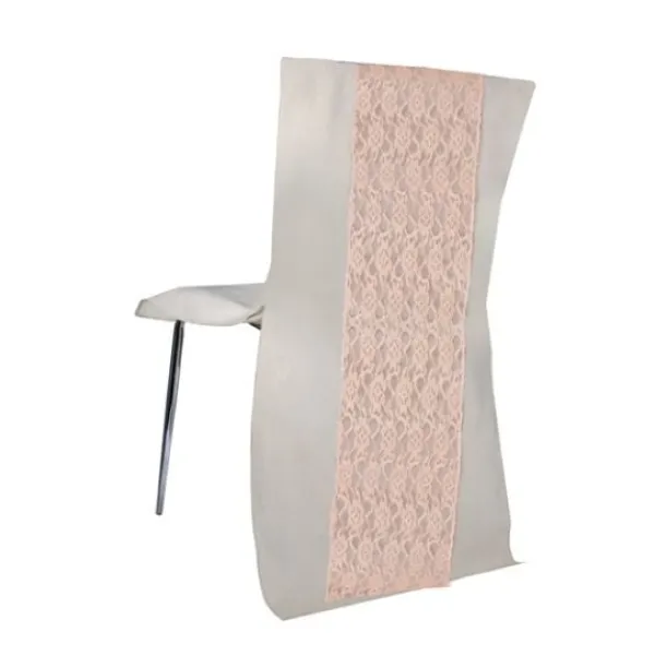 Bande De Dentelle Rose Pour Housse De Chaise X 3 Pi Ces Theme Dentelle