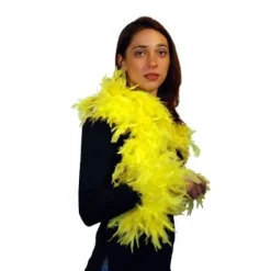 Badaboum Boa En Plume Jaune