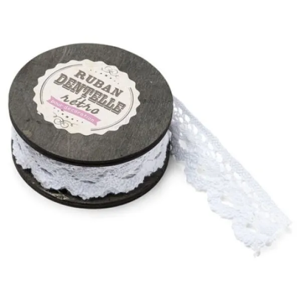Online Bobine Dentelle Blanche Festonn E 25Mm X 5 M Tres Theme Dentelle