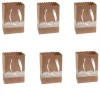 Boite A Dragees Kraft Dentelle Avec Ruban Satin X6 Pi Ces Theme Dentelle