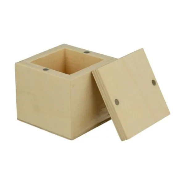 New Boite En Bois Carr E A Personnaliser Theme Eco-Responsable