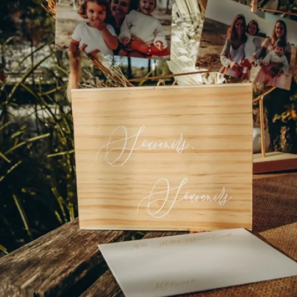 Discount Boite En Bois Souvenir Bois Et Blanche A Personnaliser Theme Eco-Responsable