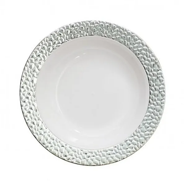 Badaboum Bol En Plastique Prestige Argent 19Cm X 5 Pi Ces Outlet