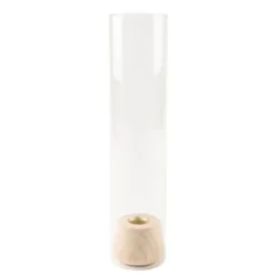 Badaboum Bougeoir Baltazar En Bois Et Verre