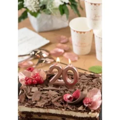 Badaboum Bougie Anniversaire 30 Ans Rose Gold
