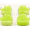 Badaboum Bougie Chauffe Plat Coeur Vert Anis X 4 Pi Ces