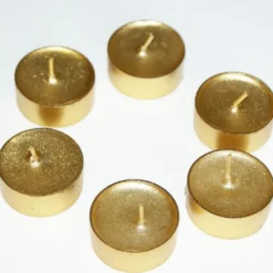 Badaboum Bougie Chauffe Plat Or Paillet X 4 Pi Ces Sale