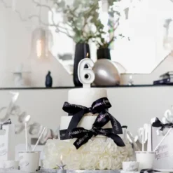 Best Bougie Chiffre Anniversaire Paillet 6 Theme Joyeux Anniversaire