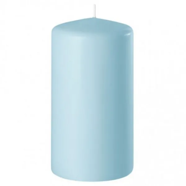 Badaboum Bougie Cylindrique Bleu Ciel 10Cm Discount
