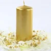 Badaboum Bougie Cylindrique Dor 12Cm X 6 Pi Ces